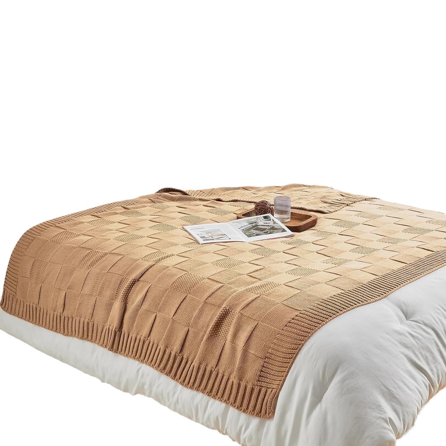 Amazon Knitted Blanket Air-conditioning Blanket Nap Sofa Cover Blanket Camping Blanket Washable Blanket Baby Blanket Cross Border