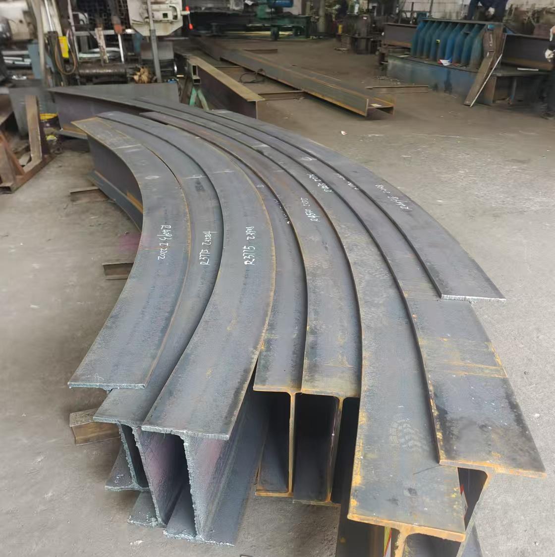 Q235B Q345B Low Alloy Cold Bent H-Shaped Steel I-Shaped Steel Bending Electric Hoist Guide Rail Galvanized H-Shaped Steel