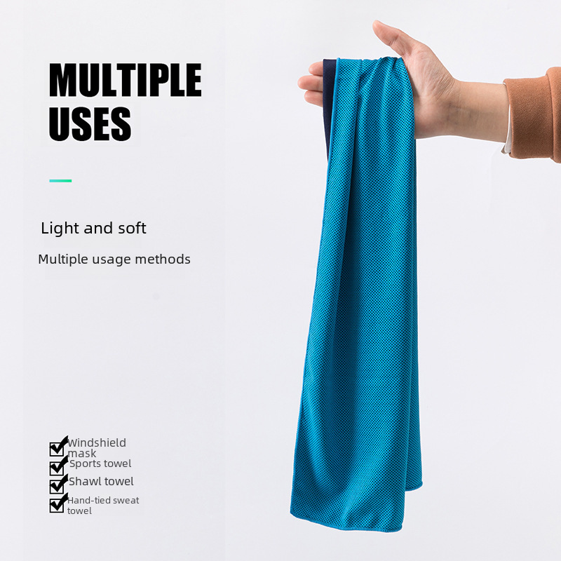 Sports Cool Towel Printable LOGO Fitness Ice Towel Quick-drying Ice Towel Ice Silk Cooling Sports Towel Sweat-absorbent Towel