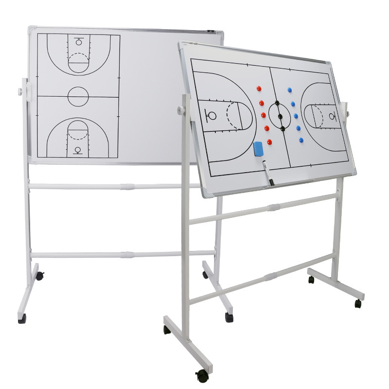 Scaffolding football tactical board mobile double-sided tactical demonstration board coach teaching test board 90*60 aluminum alloy