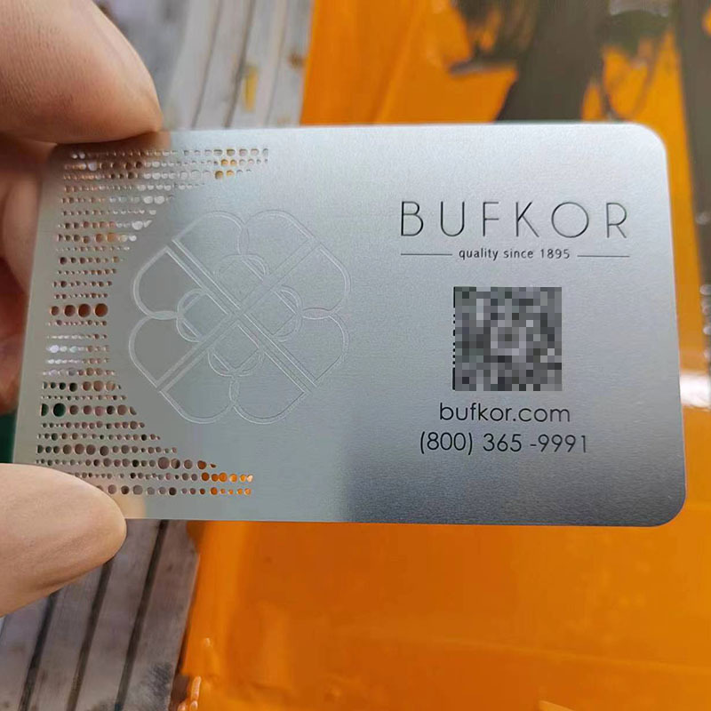 Металлическая визитка для отелей и салонов красоты, водо- и tear-proof, VIP, бизнес-карта, членская карта