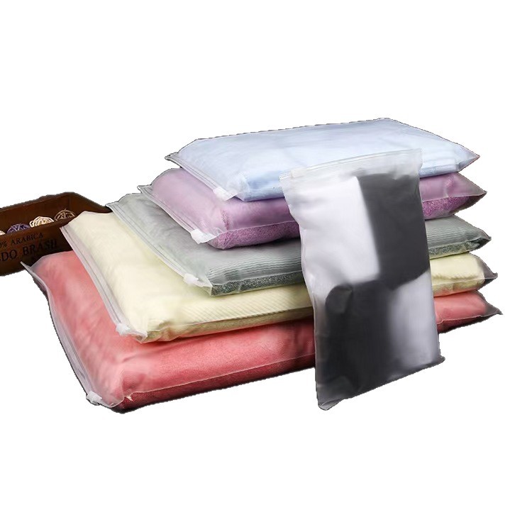 Wholesale Clothing Zipper Bag Plastic Frosted File Bag Transparent Ziplock Bag Jewelry Clothing Packaging Bag