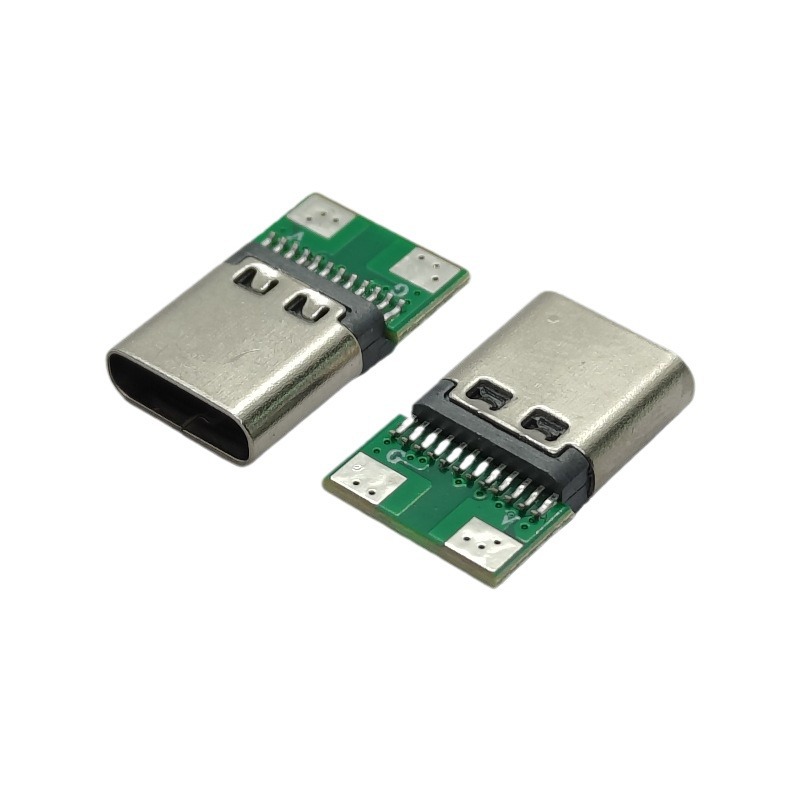 type-c female connector Type-C female 16/24P full pin socket 2 4 5 6 core wire bonding type