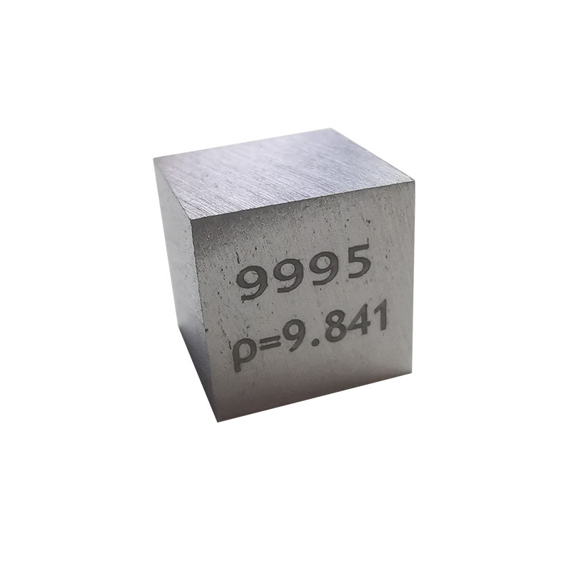 Rare Earth Metal Chemical Element Lutetium Cube 10mm Collection Ornament Chemical Scientific Research Physical Object Specifications Can Be Customized