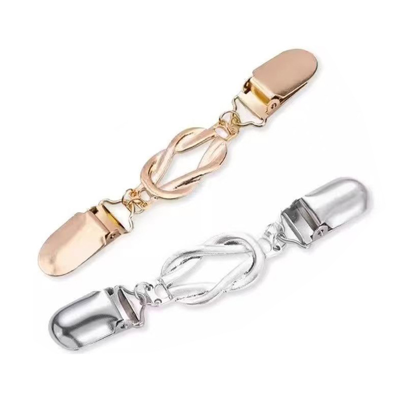 Cross-Border Amazon Retro Hollow Flower Cardigan Shawl Connecting Buckle Women's Sweater Clip Manufacturer Lace Geometry