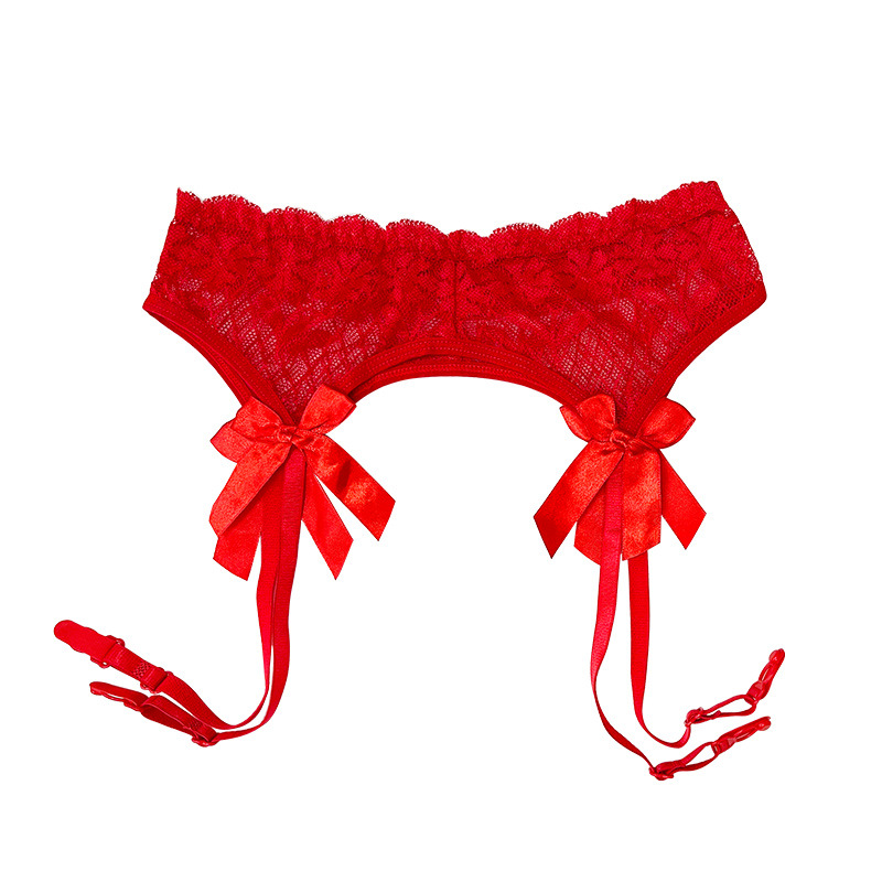 Cute Girl Bow Lace Popular Garter Women's Style Sexy Pajamas 9904