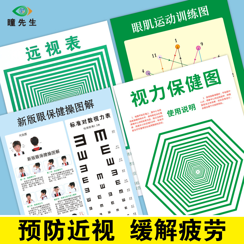 Стандартная таблица зрения для дальнего зрения стандартная таблица миопии таблица упражнений для здоровья глаз иллюстрация