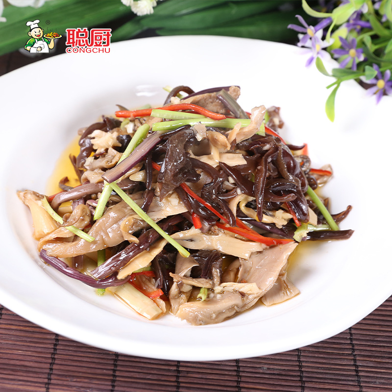 Congchu Assorted Wild Vegetables 250g Stir-Fried Side Dishes Hotel Hunan Vegetarian Semi-Finished Dishes Pre-Made Quick Dishes Home-Cooked