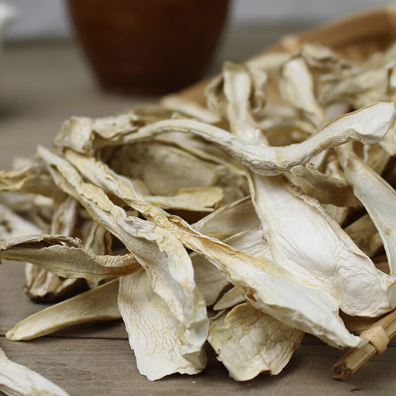 Fuchang Chicken Leg Mushroom 100G/Bag, Meaty Caps, Tender Stems, Crispy Soup, Stir-Fried Hot Pot Ingredients, Dried Mushrooms