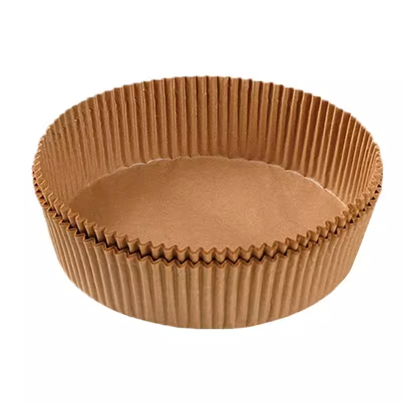 Air Fryer Special Paper Plate High Temperature Resistant Baking Paper Household Kitchen Food Oven Baking Silicone Paper Round