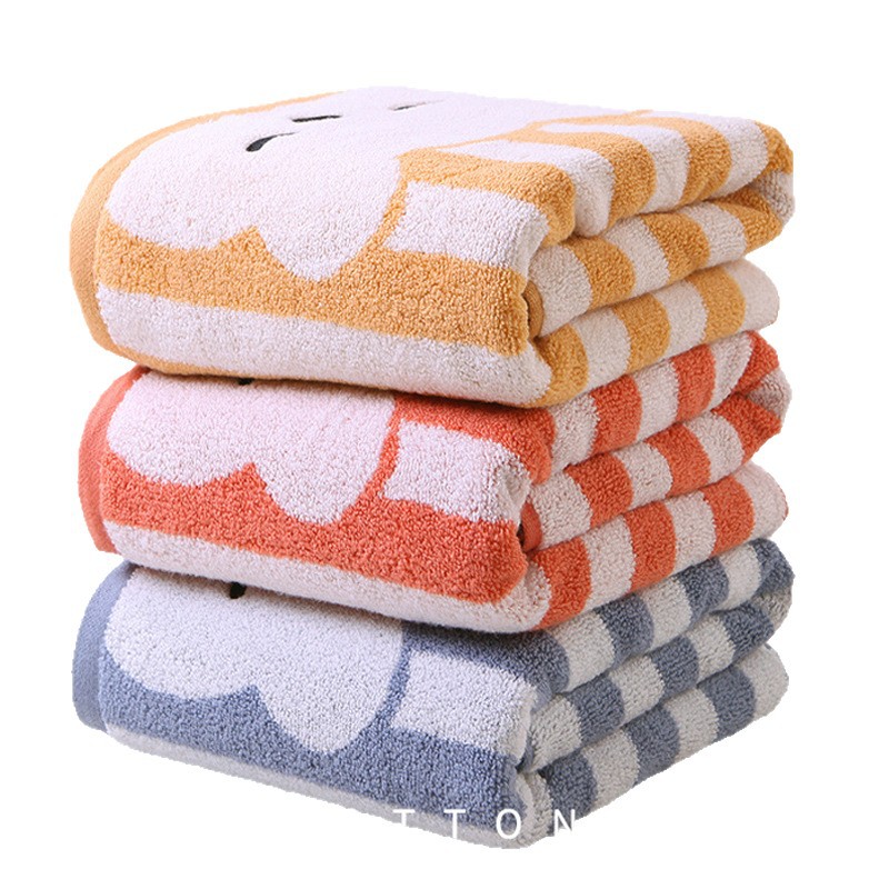 Gold Size Pure Cotton Bath Towel Soft and Untwisted Cute Bear Cotton Large Towel Group Purchase Wholesale S3131Wh