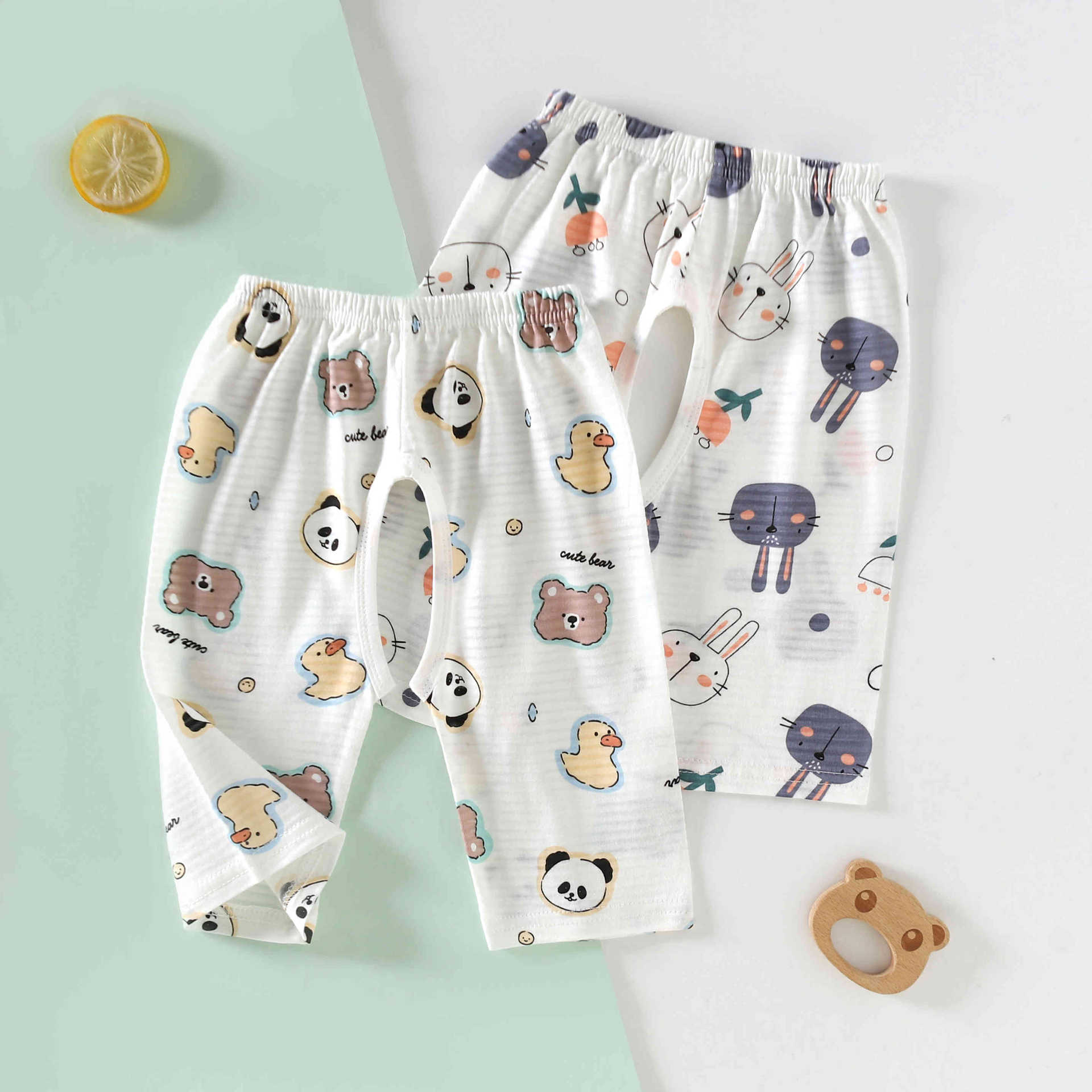 Антимоскитные капри для детей, легкие и тонкие хлопковые брюки для дома