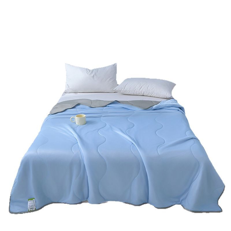 Cross-Border Class a Black Technology Cool Silk Summer Cooling Quilt Gift Quilt Double Air-Conditioned Quilt Machine Washable Summer Quilt Thin Quilt