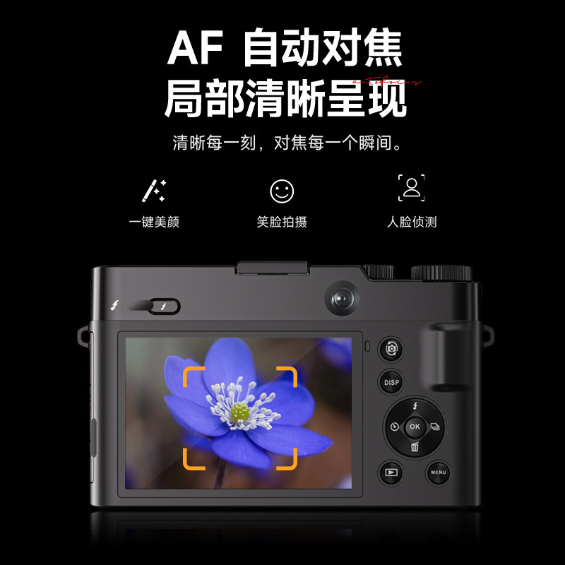 Cross-Border Supply of Entry-Level High-Definition Digital Cameras, Selfie Dual Cameras, Home Mirrorless Retro Cameras Wholesale