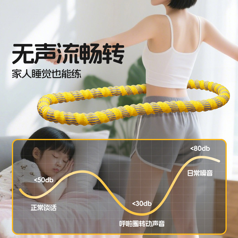 Imitation Rabbit Fur Spring Soft Hula Hoop for Abdominal Control, Weighted, Fully Wrapped, Does Not Hurt the Waist, Special Tool for Women to Slim down and Lose Weight