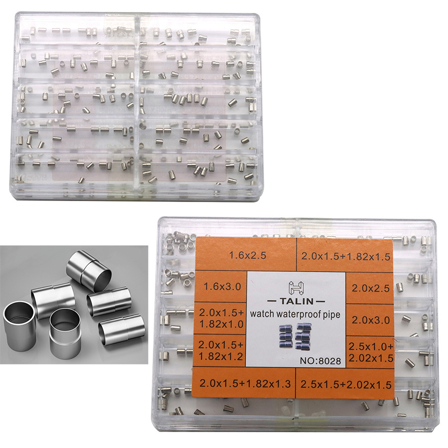 Ремонтный набор запасных частей для часов Упакованная корона из нержавеющей стали Трубка штока Водонепроницаемая трубка Корона водонепроницаемая обновленная