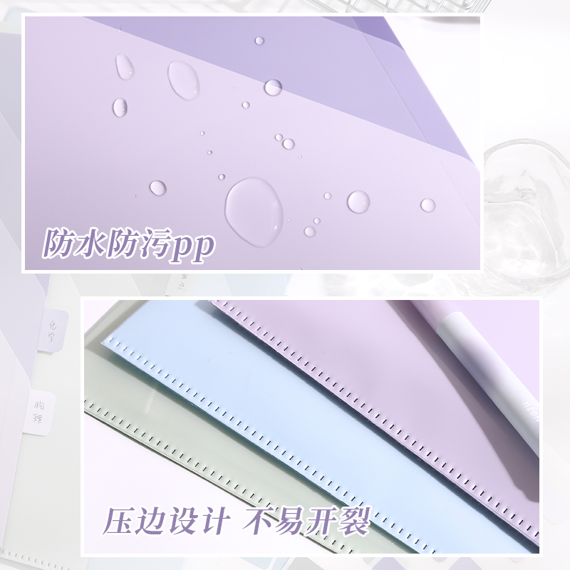 I-Type Folder A4 Test Paper Folder Student L-Type Classification Folder Information Book Test Paper Organization and Storage Material Folder