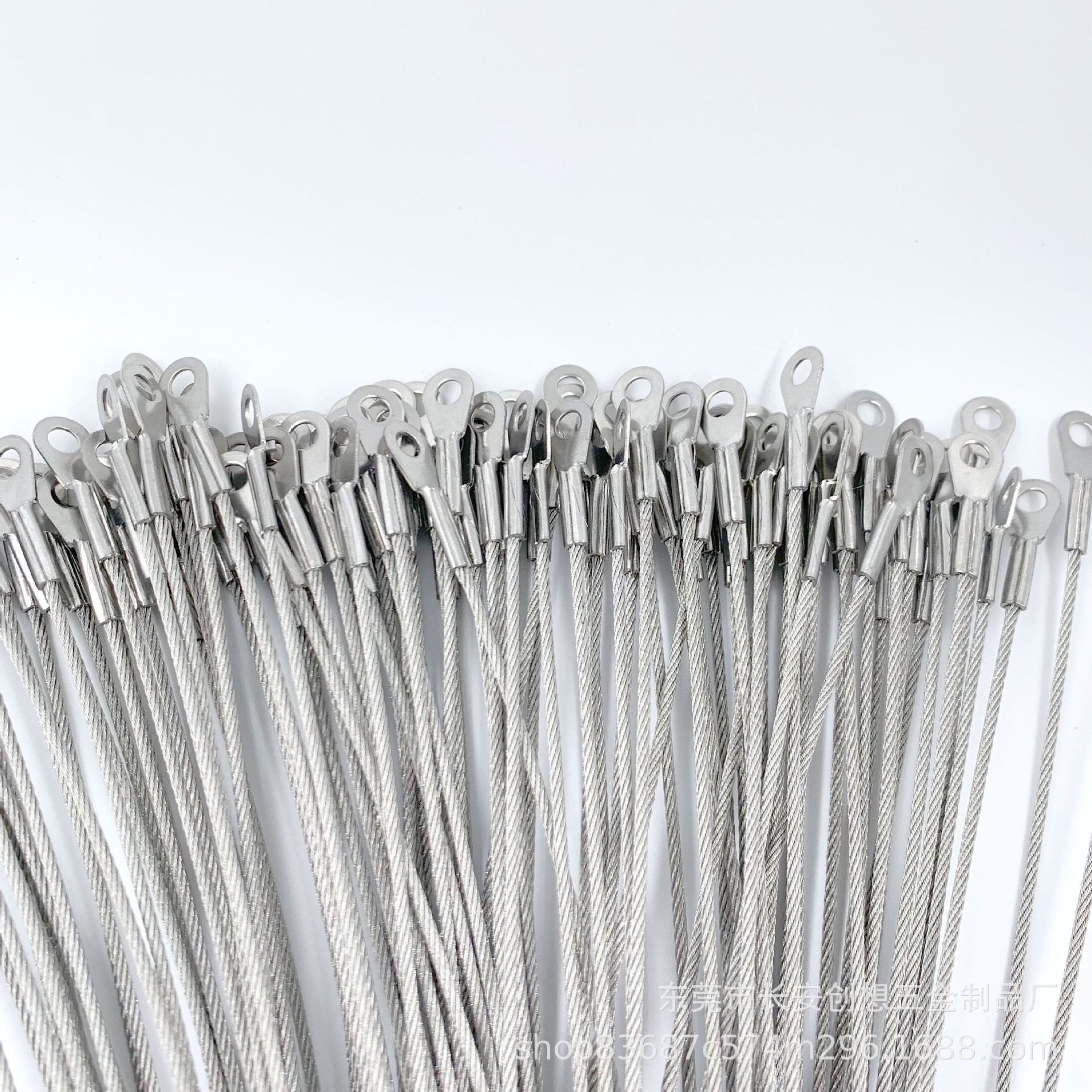 304 Stainless Steel Wire Rope Pressed Stainless Steel Terminal Wire Rope Galvanized Rubber Coated Wire Rope Pressed Terminal Processing