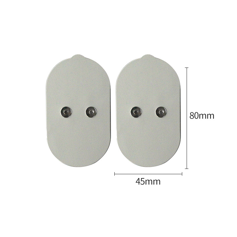 Source factory pulse electrode 45 * 80pu leather double buckle EMS medium and low frequency physiotherapy accessories electrode