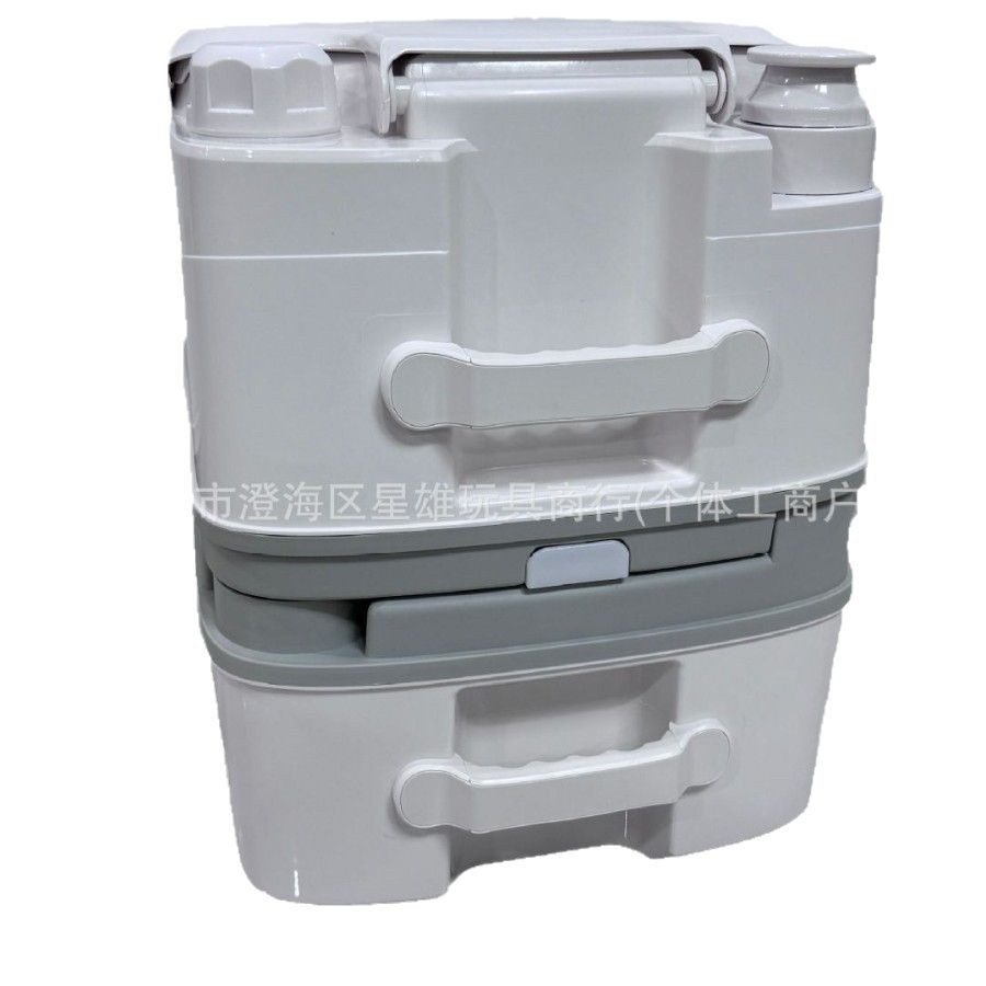 24L Large Capacity Toilet Seat Outdoor Household Large Mobile Toilet Rv Camping Ship Mobile Toilet