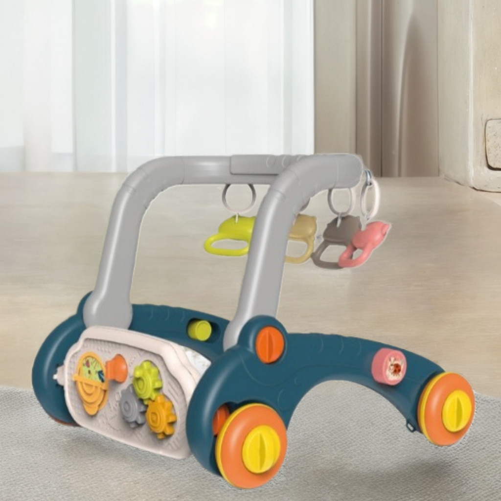 New Baby Fitness Stand Multifunctional Music Pedal Piano Six-In-One Stroller Rocking Horse Scooter Toy