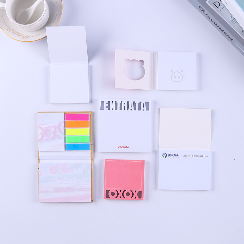 Colorful Large Special-Shaped Sticky Notes Ins Style High-End Sticky Notes Strong Stickiness Tearable Index Sticky Notes