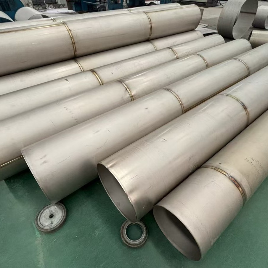 Titanium Welded Pipes Titanium Alloy Welded Pipes Industrial Large Diameter Titanium Alloy Pipes Sufficient Stock Various Specifications and Sizes