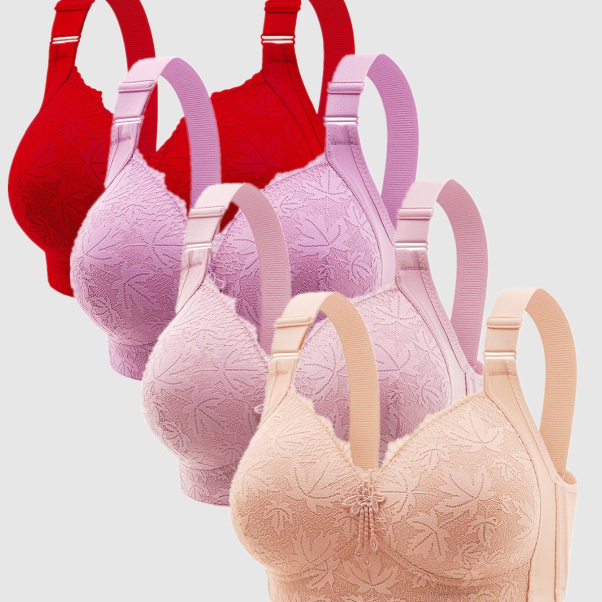 Новый женский бюстгальтер большого размера, тонкий, дышащий, комфортный, поддерживающий, с боковым хранением, противосгибательный для женщин среднего и пожилого возраста