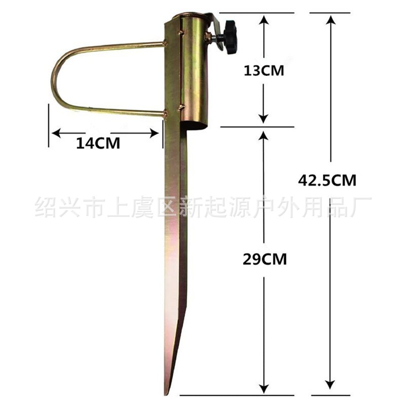 Заводское поставка наземной вставки для уличного парасоля, большой наземный гвоздь для пляжного зонт