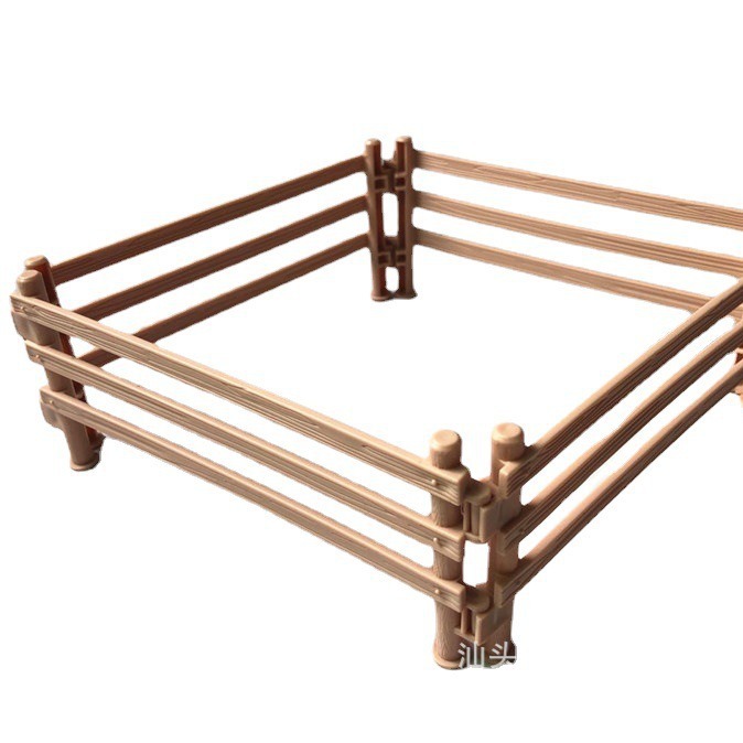 16cm toy accessories fence simple plastic fence table game sand table simulation farm scene fence model direct supply