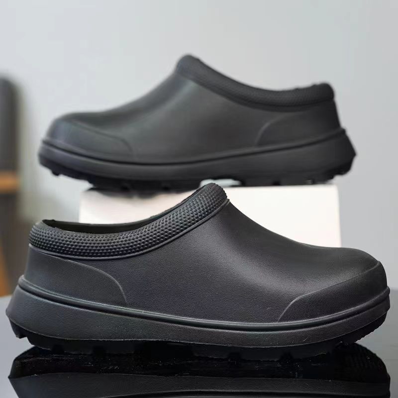 Chef shoes cross-border breathable non-slip waterproof and oil-proof kitchen shoes men's spring and autumn work shoes nurse shoes women's water shoes black