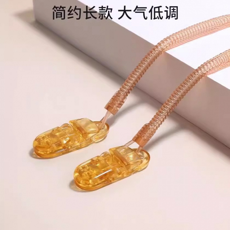 2025 Manufacturer's New Simple Long Anti-Drop Chain Spring Pacifier Chain Spring Plastic Spring Rope Ready for Sale