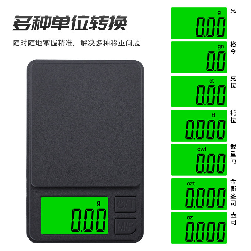 Mini Gram Weight High-Precision Digital Scale Kitchen Weighing Jewelry Small Digital Scale 0.01g Pocket Scale