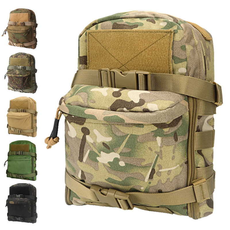 Cross-Border Hot Outdoor Tactical Military Fan Water Bag Lightweight Vest Water Belt Backpack Molle Accessory Water Bag Backpack