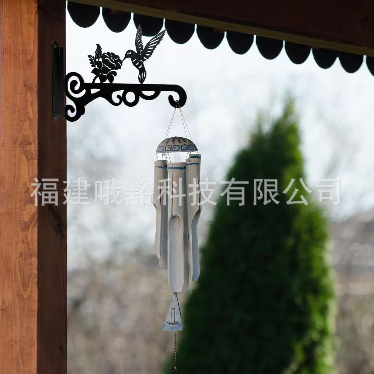 Cross-Border Iron Wall Hanging Bracket Flower Stand Balcony Bird Flower Pot Hanger Hook Hanger Wall Bracket Metal Hook