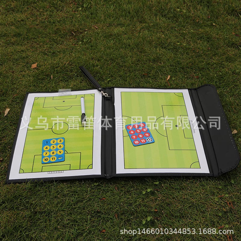 Футбольная тактическая доска 2.5 складная кожаная учебная доска цветная магнитная командная доска