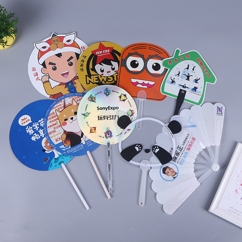 Кастомизированный рекламный вентилятор для продвижения, пластиковый круглый вентилятор со скидкой 30%