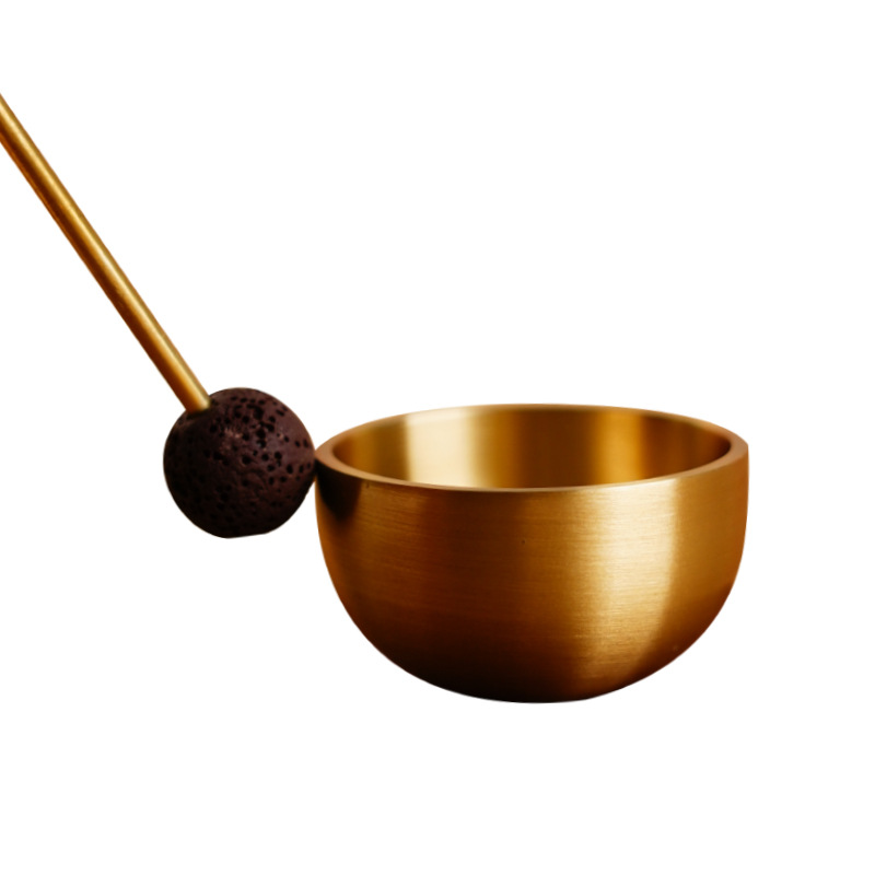 Mini Singing Bowl, Fragrant Singing Bowl, Brass Buddha Sound Bowl, Yoga Meditation Bowl