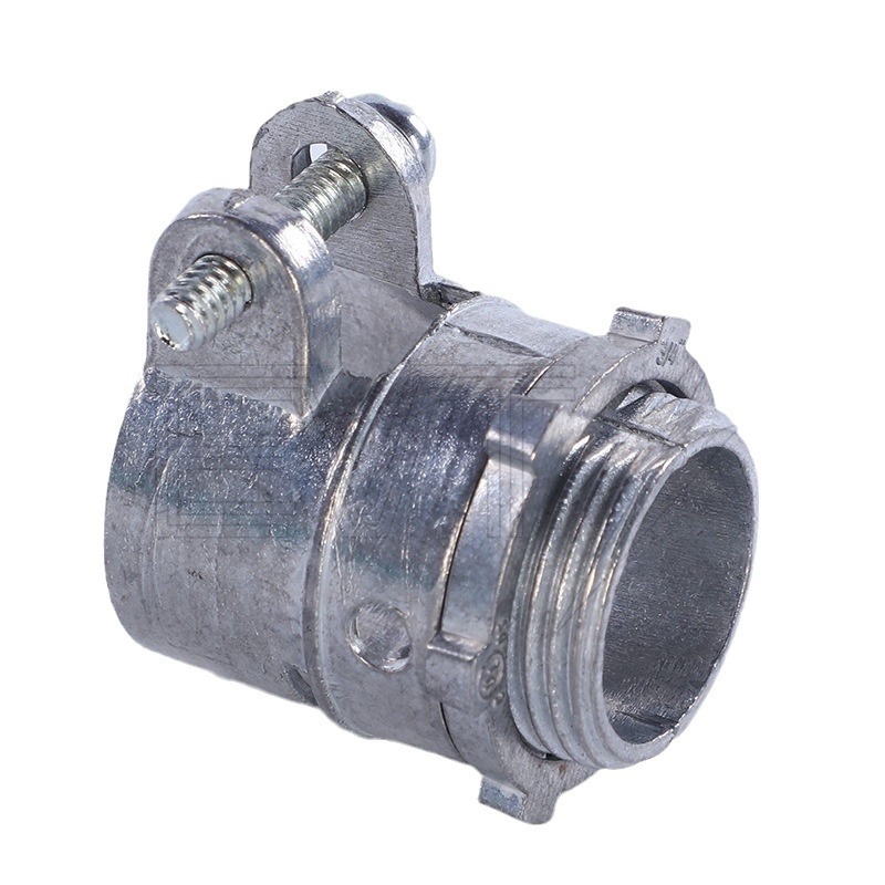 American Standard Metal Hose Fittings Extrusion Connector Male Thread Zinc Alloy Joint UL Certified