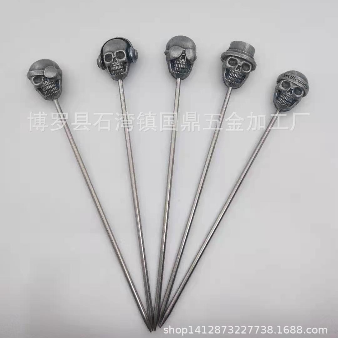 Фруктовые иглы из нержавеющей стали 304, декоративные шпажки для коктейлей и оливок