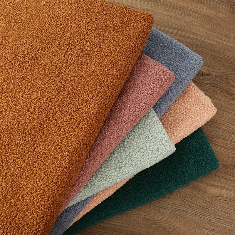 Teddy velvet fabric small particle cashmere fabric sofa pillow coat autumn and winter warm clothing toy fabric