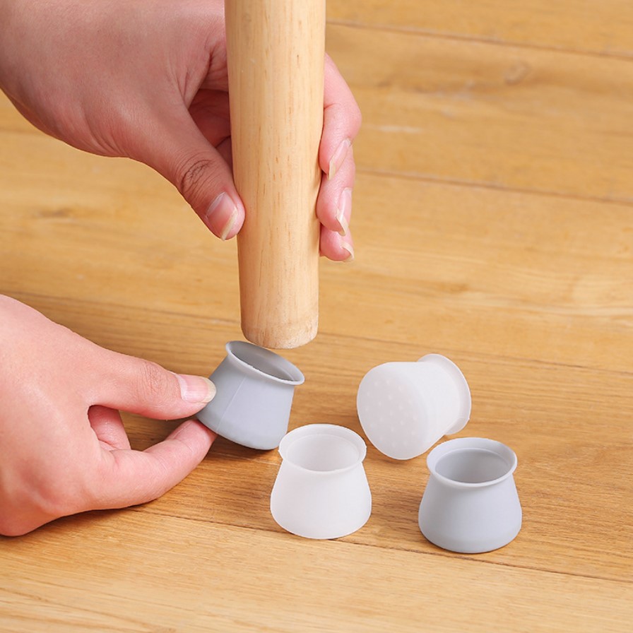 Wear-resistant Non-slip Silicone Table and Chair Foot Cover Chair Stool Table Foot Mat Dining Room Table Chair Leg Mute Protective Cover