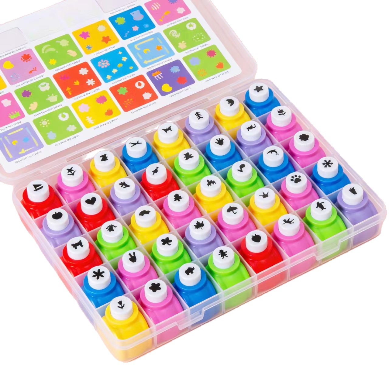 New Year's Gift Five-Pointed Star Hole Punch Embossing Punch Machine Small Kindergarten Souvenir Handbook Photo Album Hole Puncher