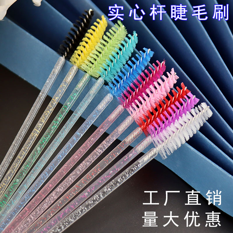 Новая кристаллическая щетка для ресниц, спиральная щетка для бровей, многоцветная мини-расческа для ресниц