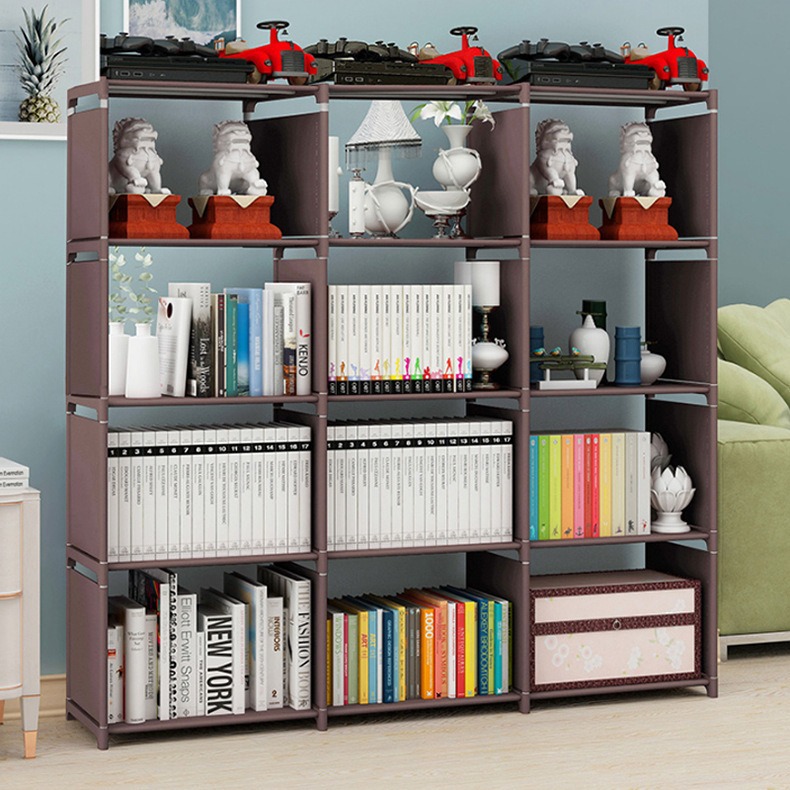 Simple Bookshelf Multi-Layer Storage Rack Storage Rack Economical Floor-Standing Rental House Space-Saving Combination Rack Wholesale