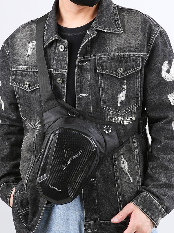 Fashionable Motorcycle Leg Bag, Riding Bag, Motorcycle Crossbody Bag, Men's Waist Bag, Outer Delivery Cross Bag, Riding Backpack, Waterproof
