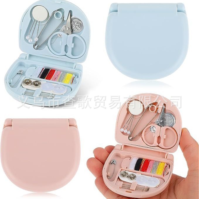 Nordic style mini sewing box portable small sewing kit sewing tool combination suit hotel supplies wholesale