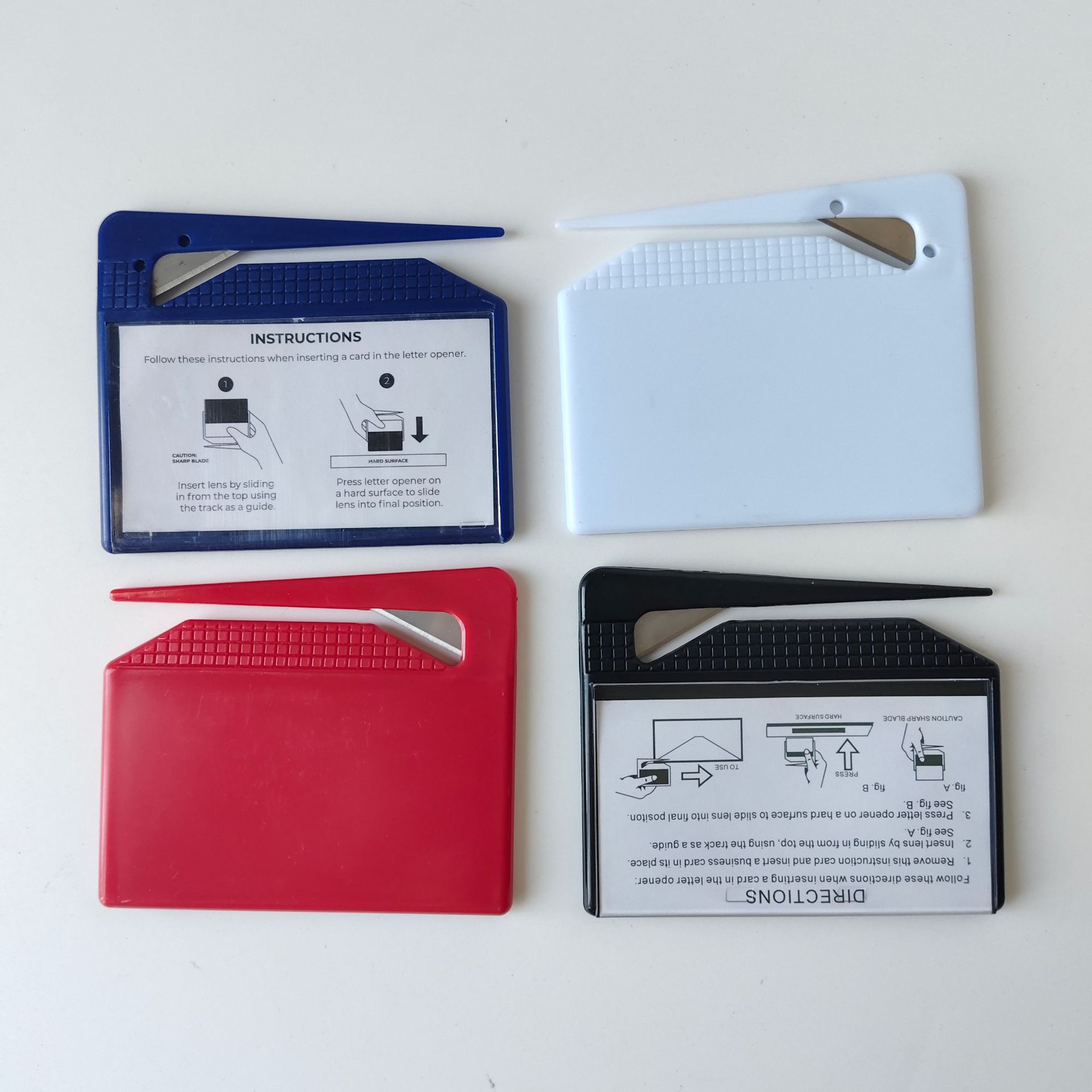 Cross-Border Hot-Selling Two-In-One Multi-Functional Insertable Business Card Opening Knife, Business Card Box Letter Opener, Business Card Paper Cutter