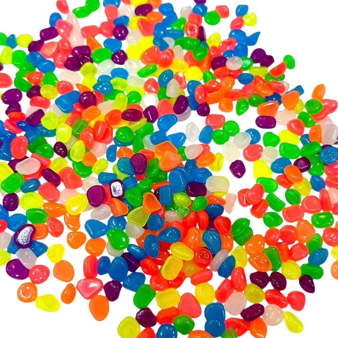 5-8mm Small Luminous Stones, Artificial Fluorite, Aquarium Gardening, Fish Tank Landscaping, Colorful Stones, Cross-Border Glowing Pebbles