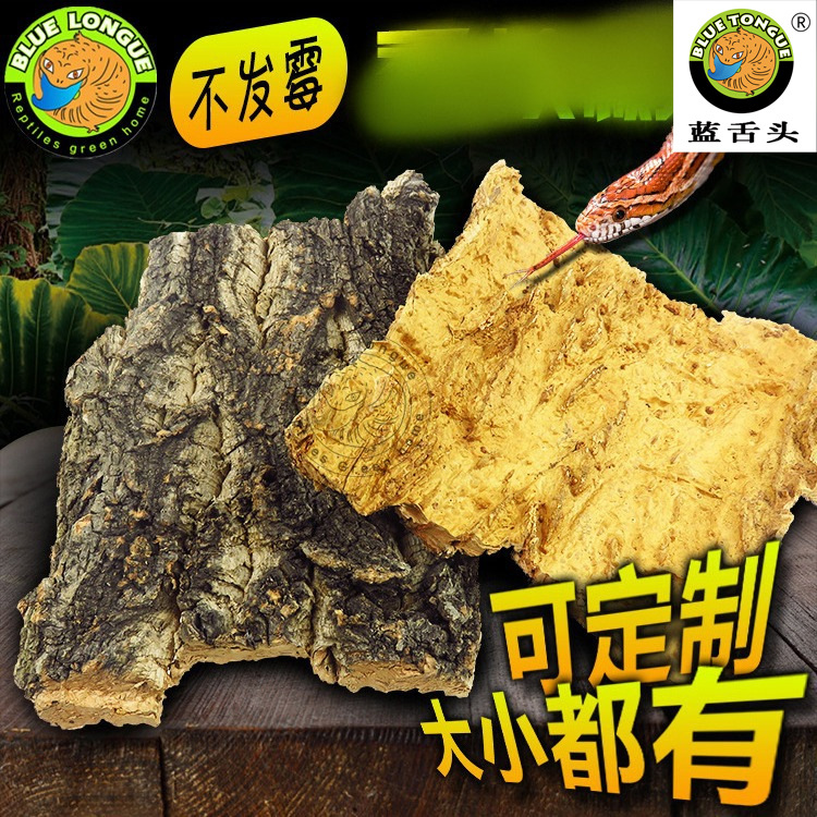 Кормушка для рептилий из акриловой коры шампанского, ландшафт для ящериц, побег для пауков